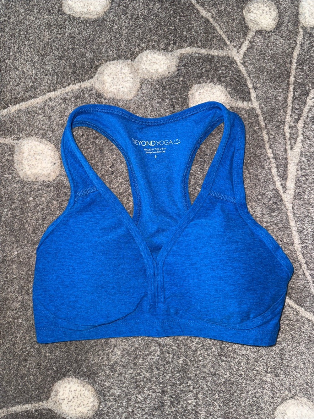 Beyond Yoga Royal Blue Racerback Sports Bra